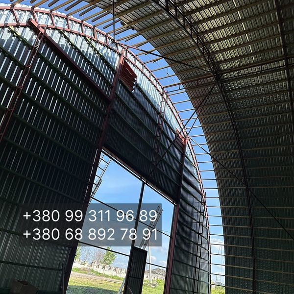 Ангар 18х60 (1080 м&sup2;) для зерна під ключ &uarr;9м від 2400 грн/м2 АA1860 фото