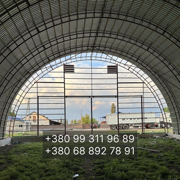Ангар 18х60 (1080 м&sup2;) для зерна під ключ &uarr;9м від 2400 грн/м2 АA1860 фото