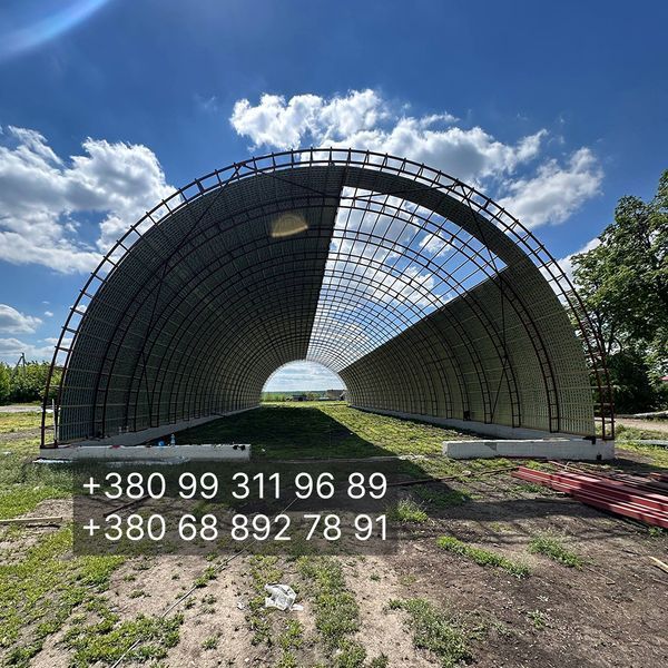 Ангар 18х60 (1080 м&sup2;) для зерна під ключ &uarr;9м від 2400 грн/м2 АA1860 фото