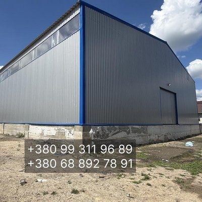Ангар 24х102 (2448 м&sup2;) &uarr;6,5м під ключ - ціна ангару 2900 грн/м2 П24102 фото