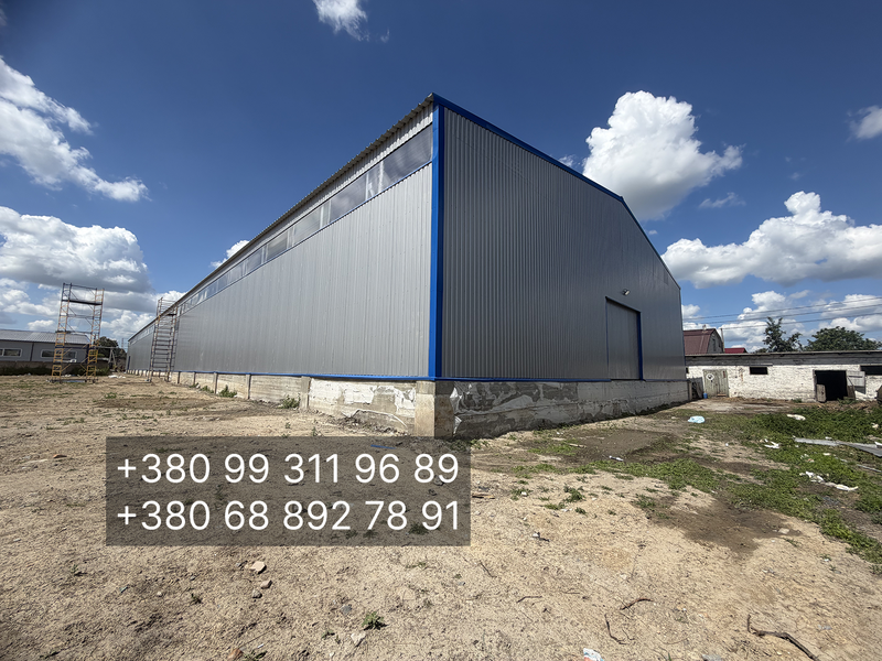 Ангар 24х102 (2448 м&sup2;) &uarr;6,5м під ключ - ціна ангару 2900 грн/м2 П24102 фото