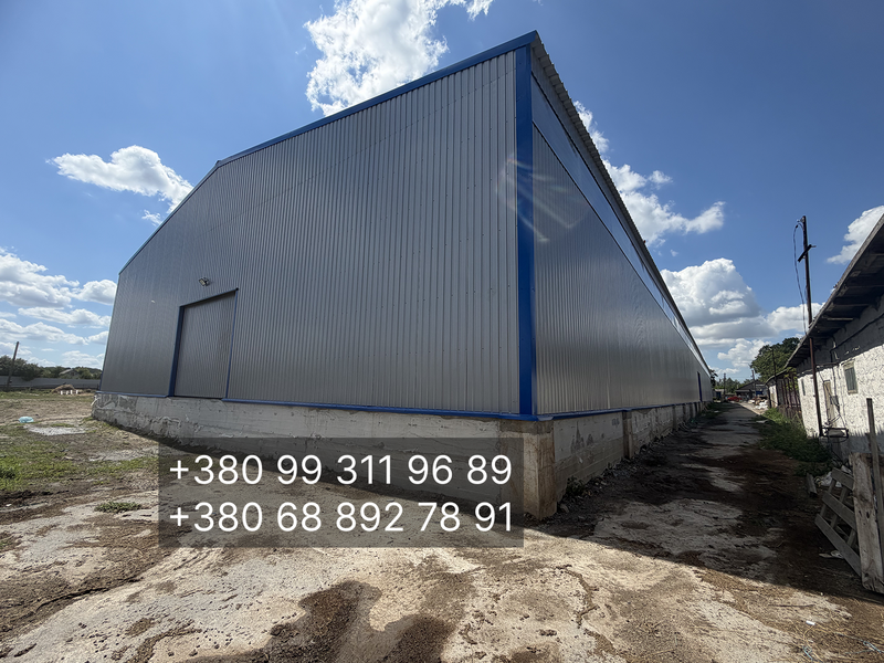 Ангар 24х102 (2448 м&sup2;) &uarr;6,5м під ключ - ціна ангару 2900 грн/м2 П24102 фото